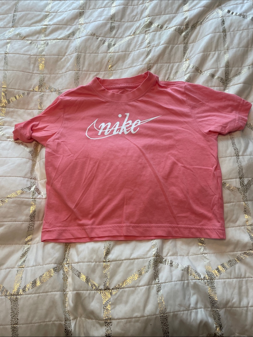Nike Pink Short Sleeve Logo Tee